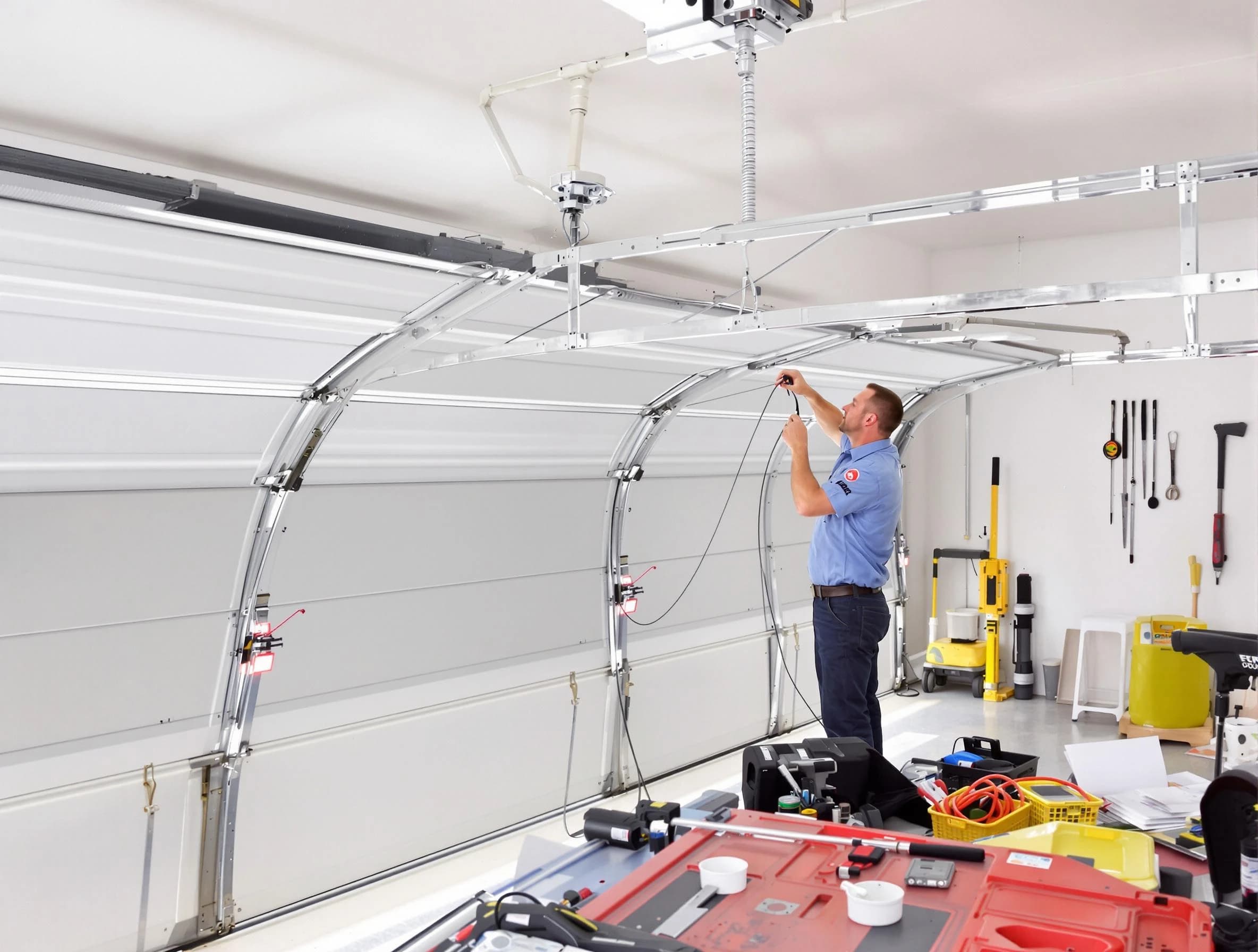 Garage door cable repair service by Forest Park Garage Door Repair in Forest Park