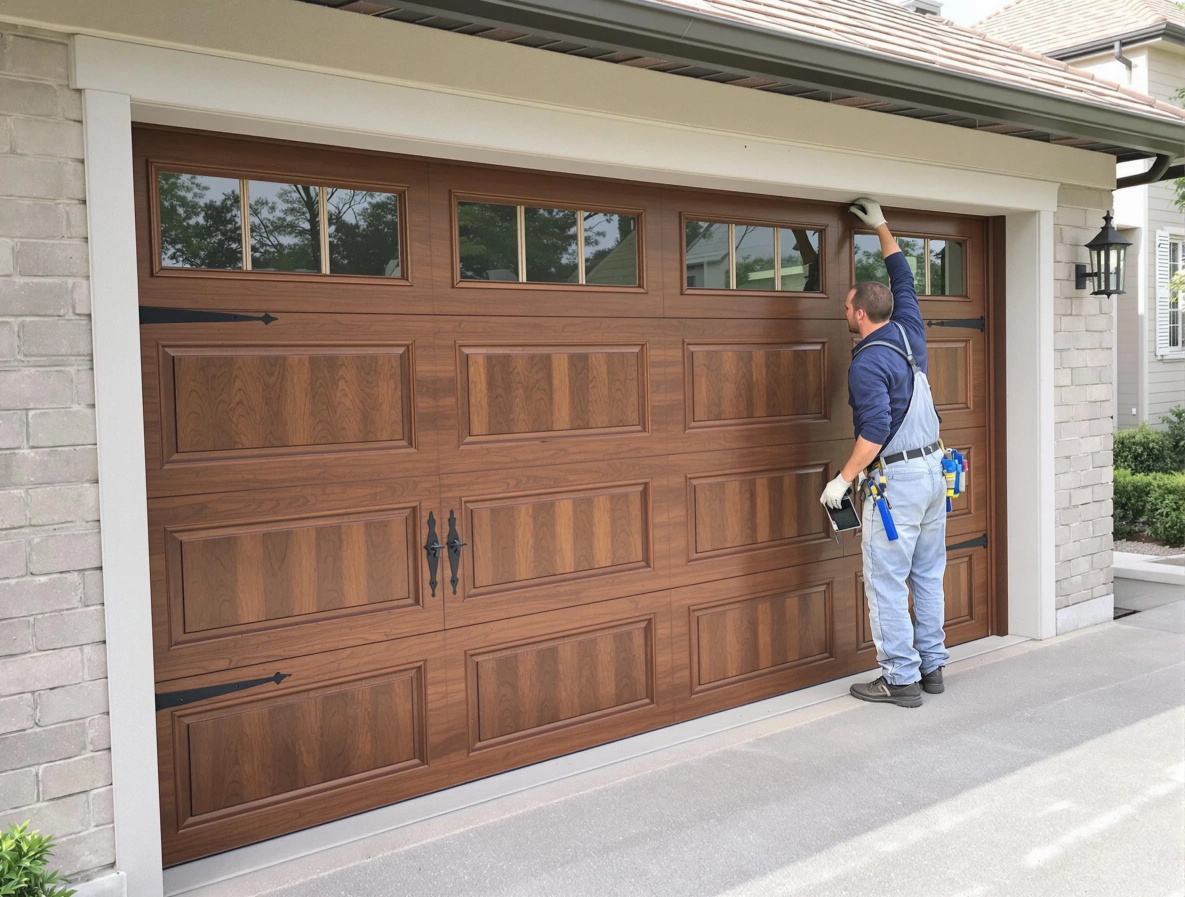Custom garage door showcase by Forest Park Garage Door Repair in Forest Park