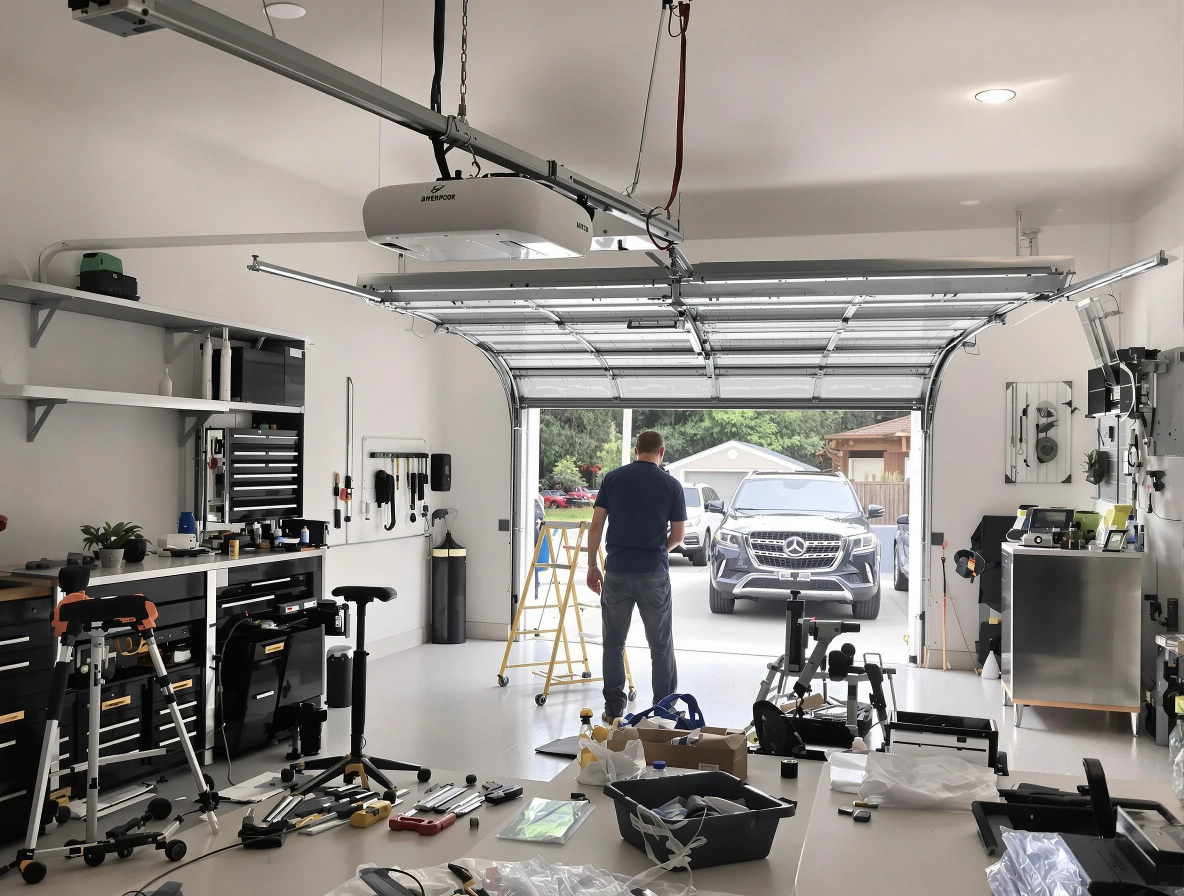 Garage door opener installation by Forest Park Garage Door Repair in Forest Park